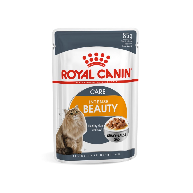 Royal Canin | Feline Care Nutrition intense Beauty Gravy Adult Wet Cat Food Pouch 85g