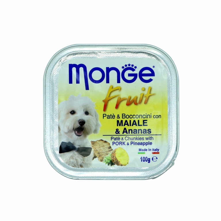 Monge | Pork Pineapple Wet Dog Food 100g