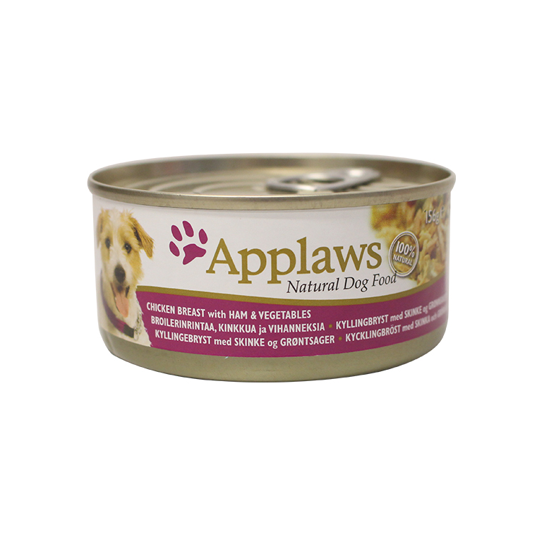 Applaws | Chicken Breast with Ham And Vegetable Dog Can Food 156g