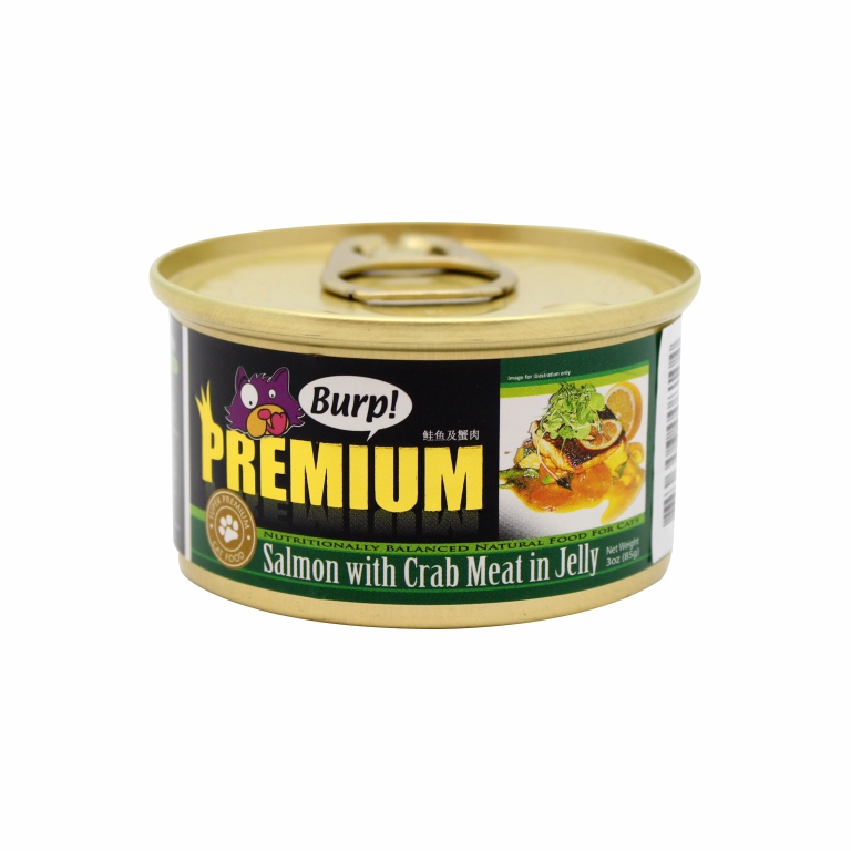 Burp! | Premium Salmon with Crab Meat in Jelly 85g