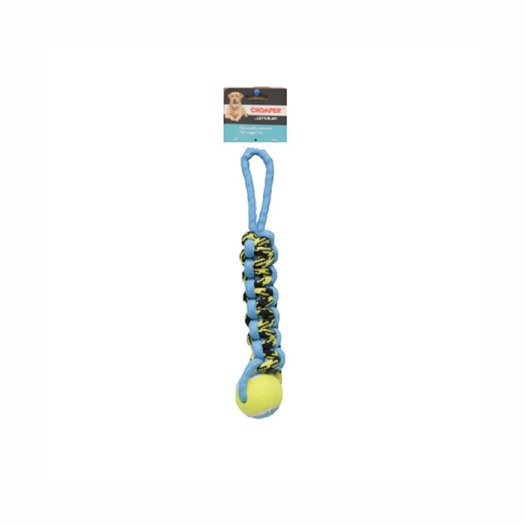 Chomper | Paracord Rope Tug With Tennis Ball Dog Toy