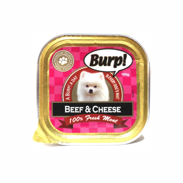 Burp! | Beef And Cheese Dog Can Food 100g