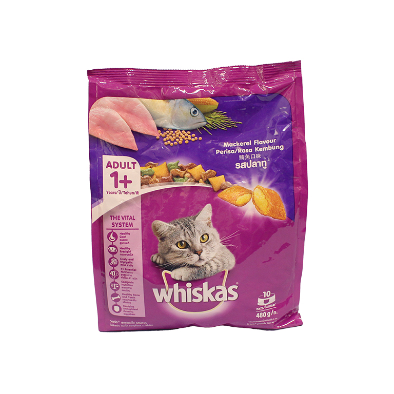 Whiskas | Mackerel Cat Food 480g