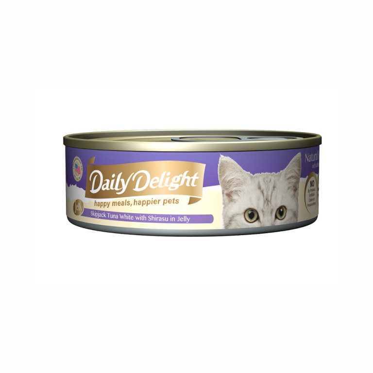 Daily Delight | Skipjack Tuna White with Shirasu in Jelly 80g Cat Wet Food ?