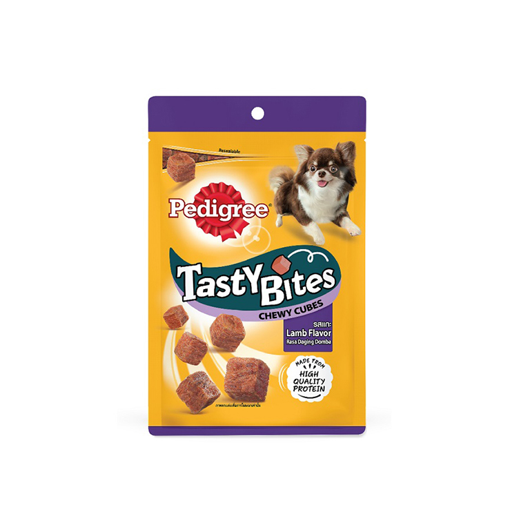 Pedigree | Tasty Bites Chewy Cubes with Lamb Flavour Dog Treats 50g