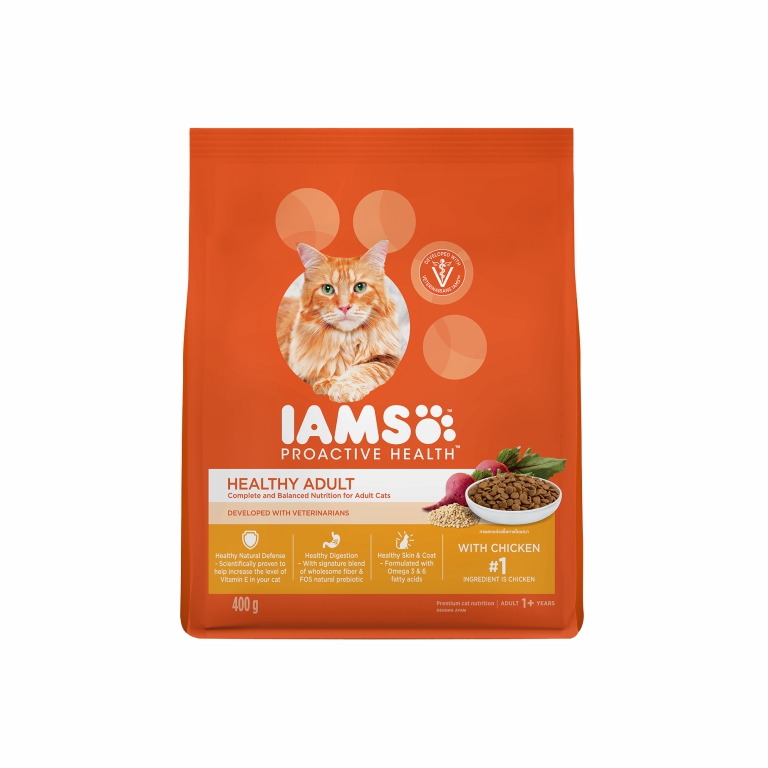 IAMS | Adult Chicken Dry Cat Food 400g
