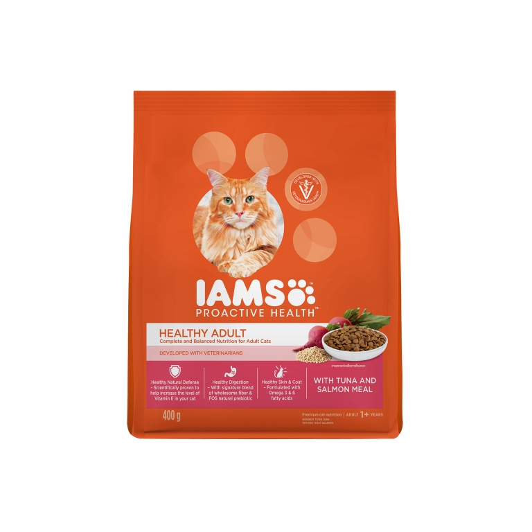 IAMS | Adult Tuna And Salmon Dry Cat Food 400g