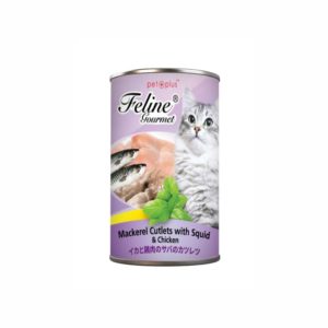Feline Gourmet | Mackerel Cutlet with Squid & Chicken 400g