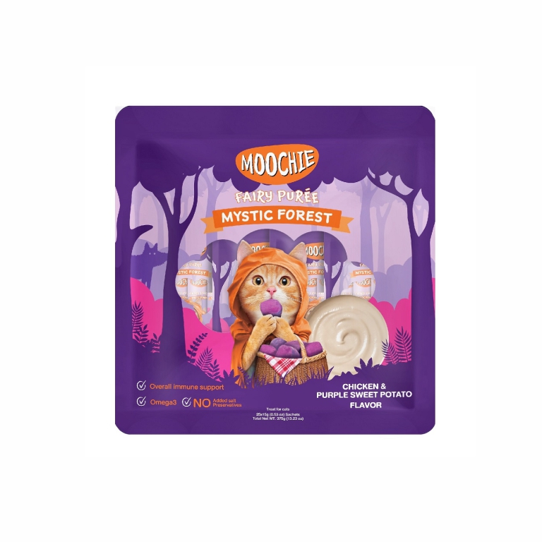 Moochie| Chicken & Purple Sweet Potato Cat Treats 15g X 25pcs