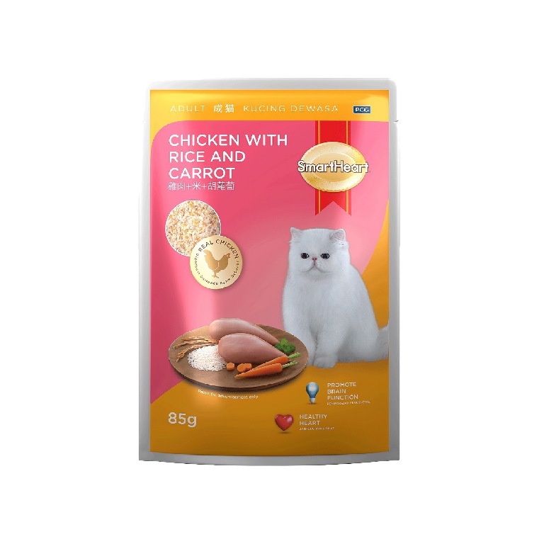 SmartHeart | Adult Chicken with Rice And Carrot Wet Cat Food 85g