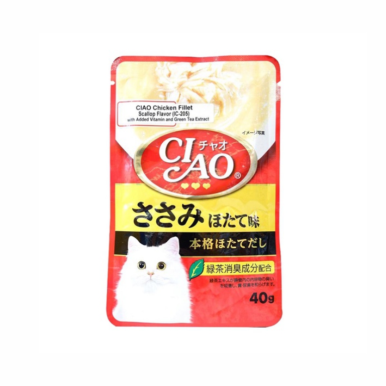 Ciao | Chicken Fillet Scallop Pouch 40g