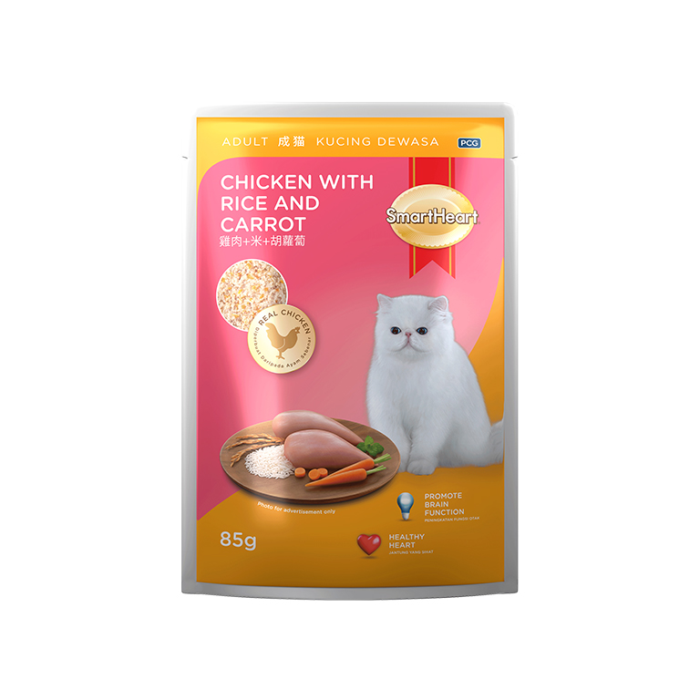 SmartHeart | Adult Chicken with Rice And Carrot Wet Cat Food 85g