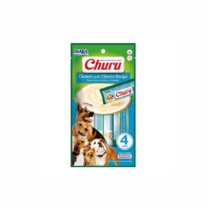 Inaba | Churu Chicken with Cheese Recipe Dog Treats 14g