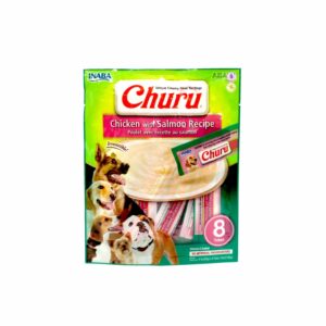 Inaba | Churu Chicken with Salmon Recipe Creamy Treats 20g