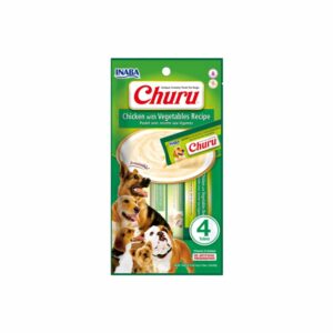 Inaba | Churu Chicken with Vegetables Recipe Dog Treats 20g